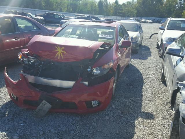 JH4CU2F46DC000336 - 2013 ACURA TSX RED photo 2
