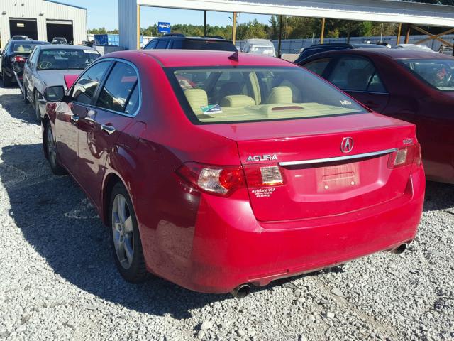 JH4CU2F46DC000336 - 2013 ACURA TSX RED photo 3