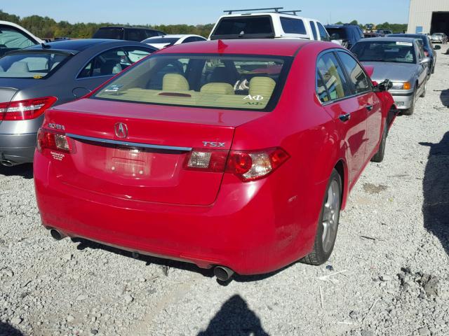 JH4CU2F46DC000336 - 2013 ACURA TSX RED photo 4