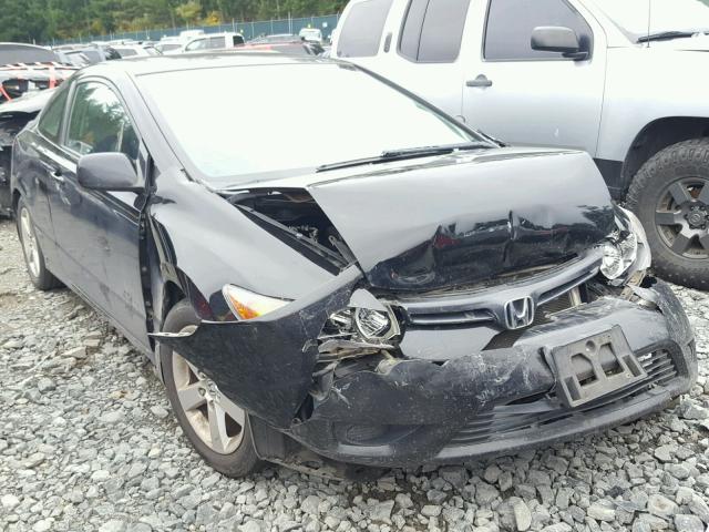 2HGFG12938H525120 - 2008 HONDA CIVIC EXL BLACK photo 1