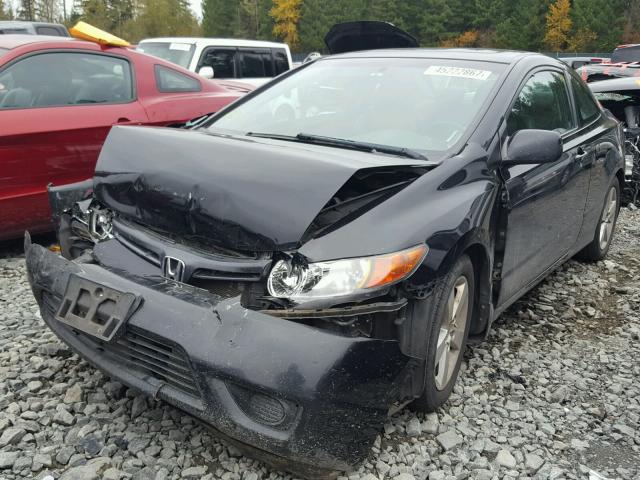 2HGFG12938H525120 - 2008 HONDA CIVIC EXL BLACK photo 2