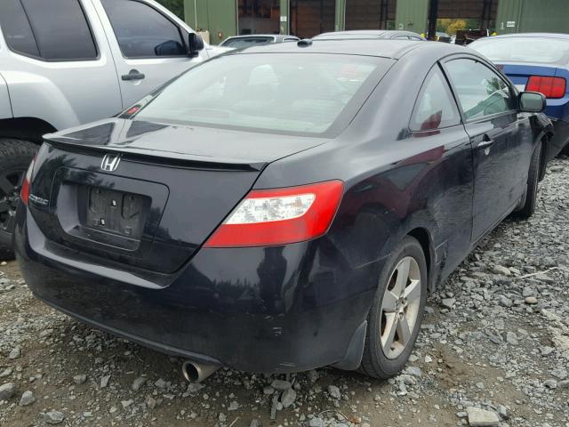 2HGFG12938H525120 - 2008 HONDA CIVIC EXL BLACK photo 4