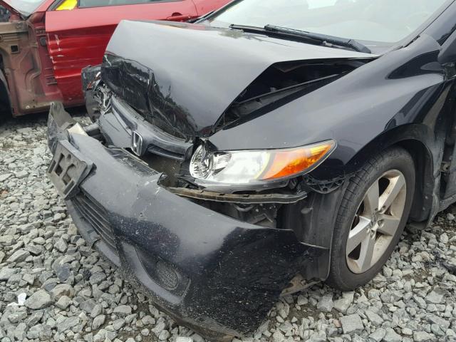 2HGFG12938H525120 - 2008 HONDA CIVIC EXL Սև լուսանկար 9