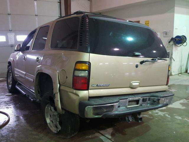 1GNEK13Z16J114051 - 2006 CHEVROLET TAHOE K150 TAN photo 3