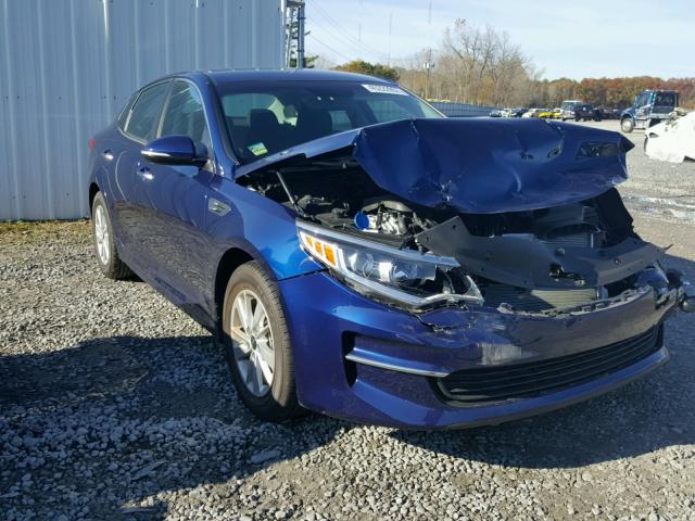 5XXGT4L36HG160493 - 2017 KIA OPTIMA LX BLUE photo 1