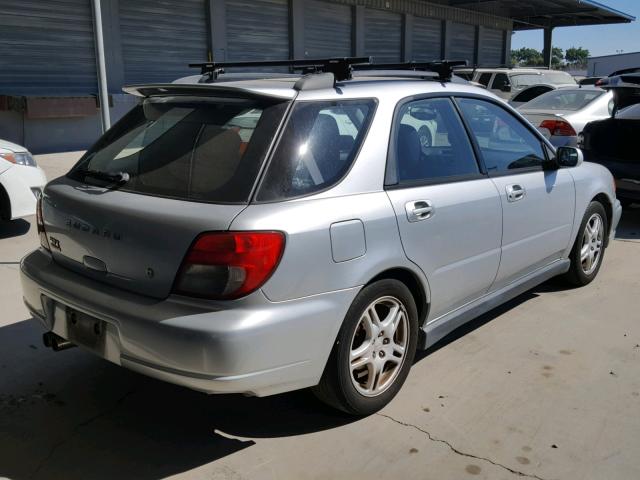 JF1GG29662H825533 - 2002 SUBARU IMPREZA WR SILVER photo 4