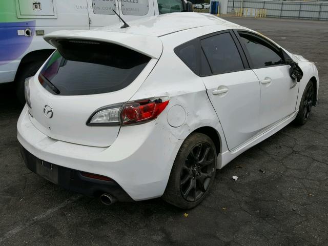 JM1BL1L42D1818642 - 2013 MAZDA SPEED 3 WHITE photo 4