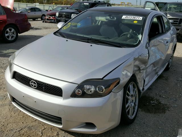 JTKDE3B77A0320151 - 2010 TOYOTA SCION TC SILVER photo 2