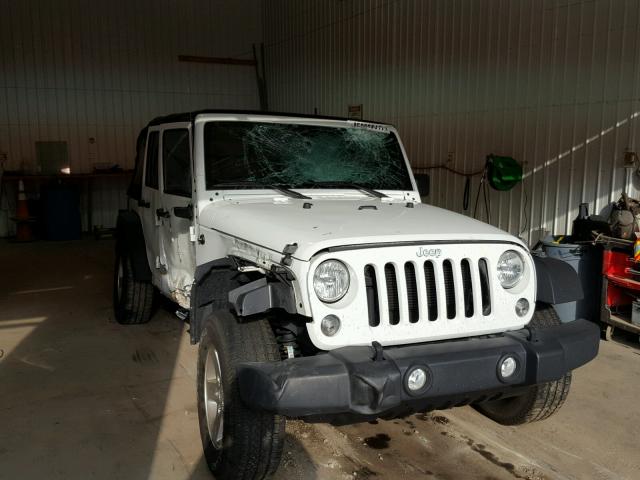 1C4BJWDG8FL627200 - 2015 JEEP WRANGLER U WHITE photo 1