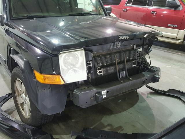 1J8HH48K47C577950 - 2007 JEEP COMMANDER BLACK photo 9