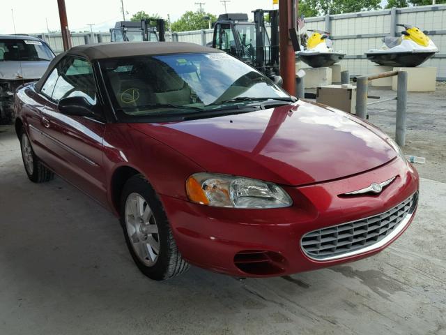 1C3EL75R02N245226 - 2002 CHRYSLER SEBRING GT RED photo 1