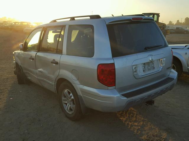 2HKYF18485H571146 - 2005 HONDA PILOT EX SILVER photo 3