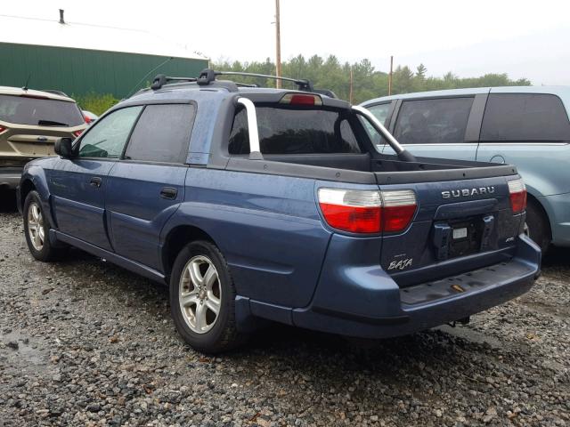 4S4BT62C066102653 - 2006 SUBARU BAJA SPORT BLUE photo 3