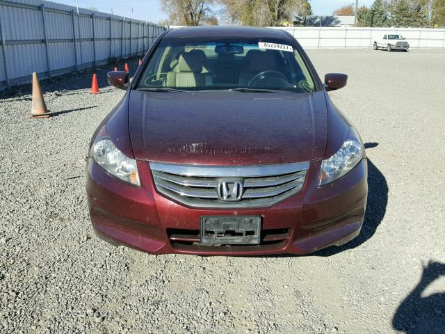 1HGCP2F8XBA007778 - 2011 HONDA ACCORD EXL MAROON photo 9