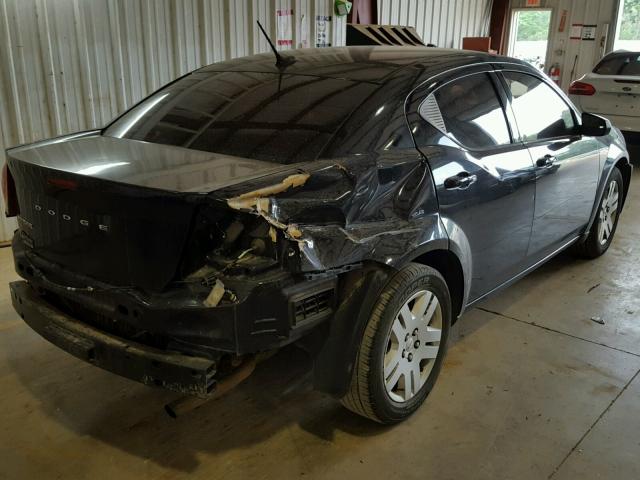 1B3BD4FB6BN564868 - 2011 DODGE AVENGER EX BLACK photo 4