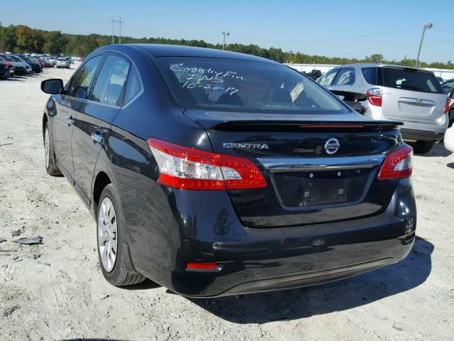 3N1AB7AP2FY248805 - 2015 NISSAN SENTRA S BLACK photo 3