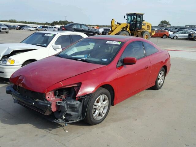 1HGCM72756A018082 - 2006 HONDA ACCORD EX RED photo 2