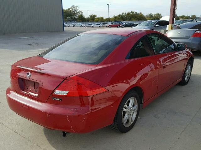 1HGCM72756A018082 - 2006 HONDA ACCORD EX RED photo 4