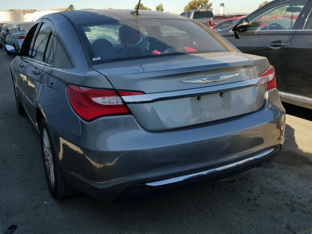 1C3CCBAB0CN201554 - 2012 CHRYSLER 200 LX GRAY photo 3