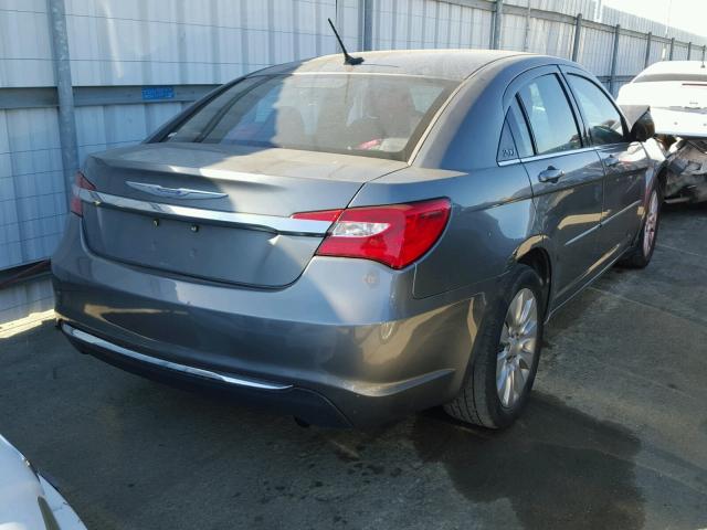 1C3CCBAB0CN201554 - 2012 CHRYSLER 200 LX GRAY photo 4