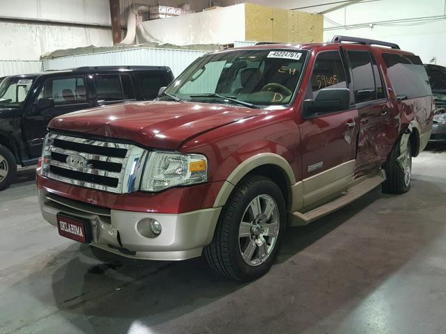 1FMFK17587LA19041 - 2007 FORD EXPEDITION RED photo 2