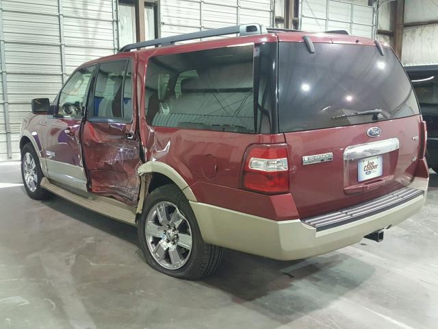 1FMFK17587LA19041 - 2007 FORD EXPEDITION RED photo 3