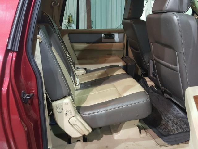 1FMFK17587LA19041 - 2007 FORD EXPEDITION RED photo 6