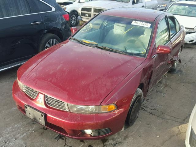 4A3AA46G93E134653 - 2003 MITSUBISHI GALANT RED photo 2