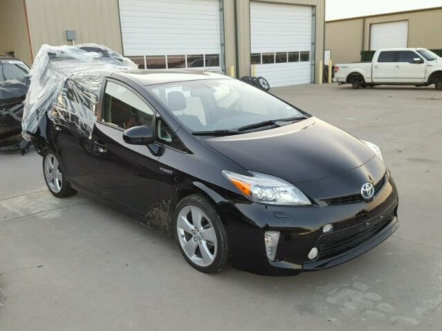 JTDKN3DU5F1938166 - 2015 TOYOTA PRIUS BLACK photo 1