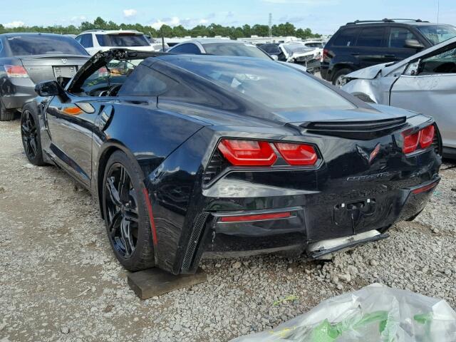 1G1YB2D71G5115356 - 2016 CHEVROLET CORVETTE S BLACK photo 3