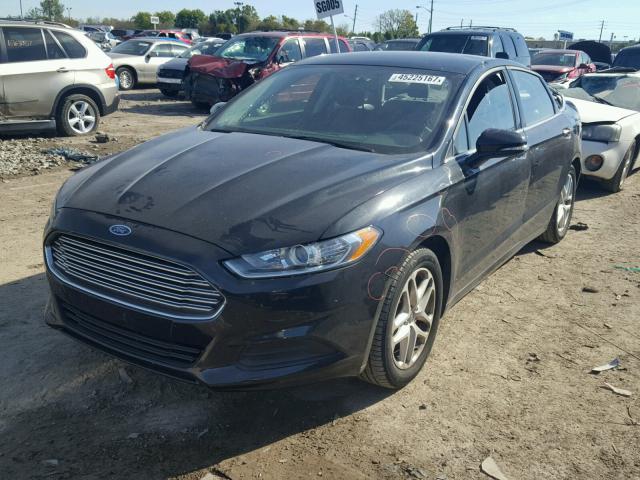 1FA6P0H74E5363439 - 2014 FORD FUSION BLACK photo 2