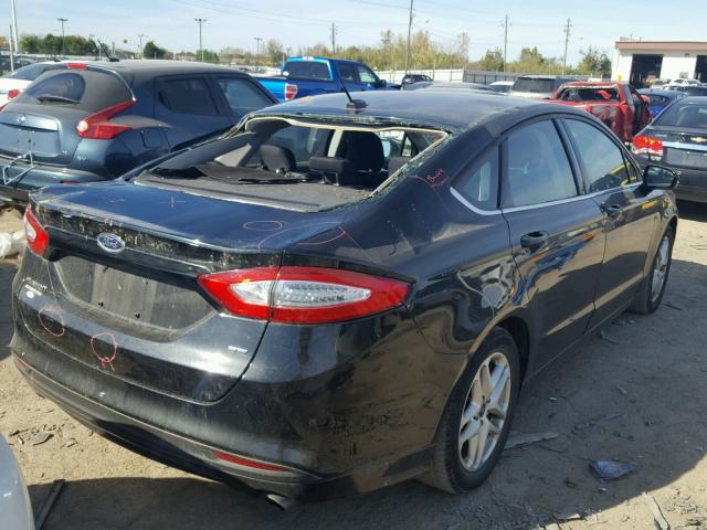 1FA6P0H74E5363439 - 2014 FORD FUSION BLACK photo 4