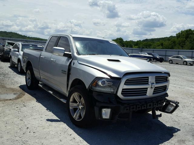 1C6RR6HT4DS597671 - 2013 RAM 1500 SPORT SILVER photo 1