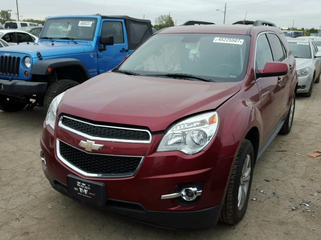 2GNFLNE59C6337854 - 2012 CHEVROLET EQUINOX LT MAROON photo 2