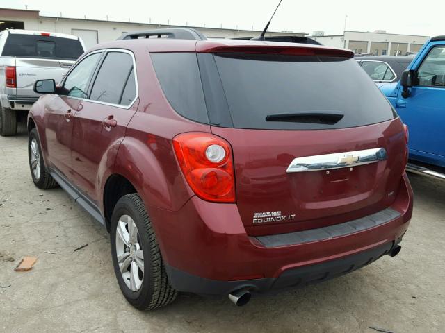 2GNFLNE59C6337854 - 2012 CHEVROLET EQUINOX LT MAROON photo 3