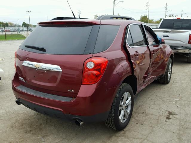 2GNFLNE59C6337854 - 2012 CHEVROLET EQUINOX LT MAROON photo 4