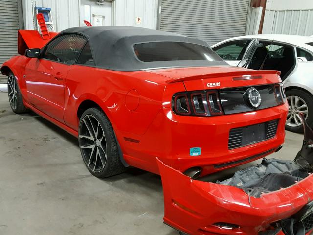 1ZVBP8FF4D5280560 - 2013 FORD MUSTANG GT RED photo 3