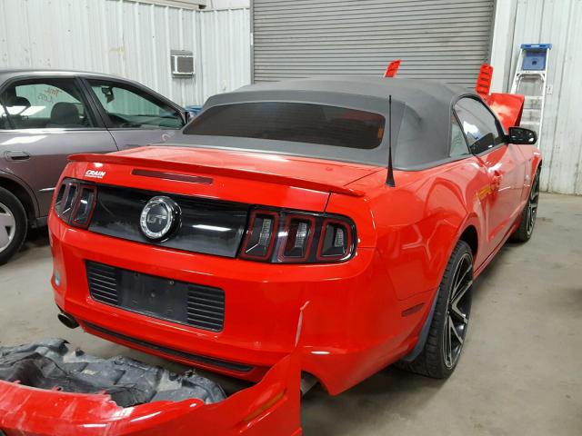 1ZVBP8FF4D5280560 - 2013 FORD MUSTANG GT RED photo 4