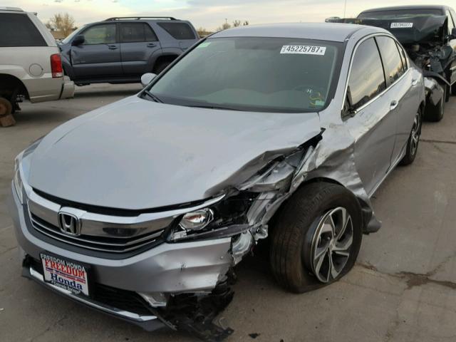 1HGCR2F38HA162112 - 2017 HONDA ACCORD LX SILVER photo 2