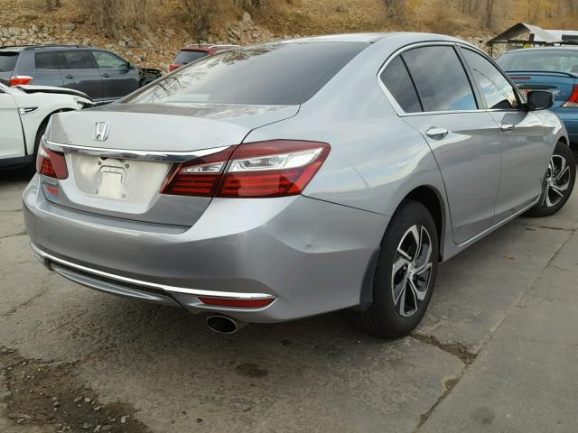 1HGCR2F38HA162112 - 2017 HONDA ACCORD LX SILVER photo 4