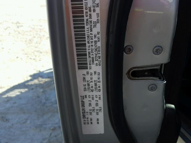 3D73Y4CL5AG147498 - 2010 DODGE RAM 3500 SILVER photo 10