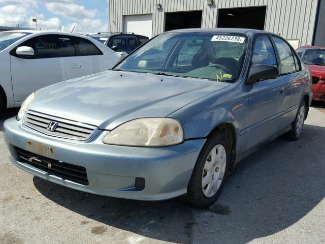 2HGEJ6619YH550392 - 2000 HONDA CIVIC BASE Mavi foto 2