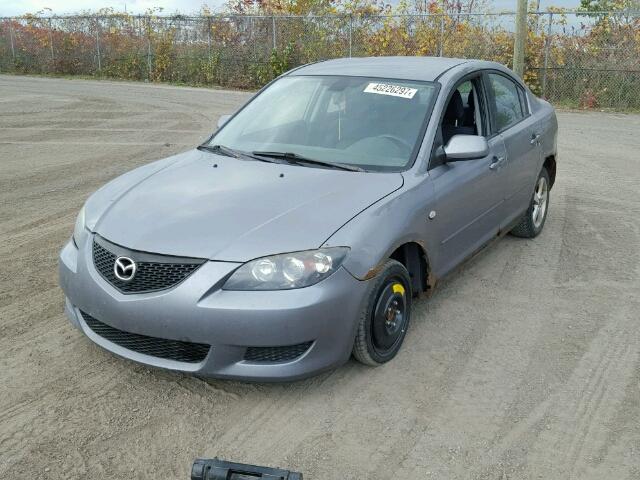 JM1BK12F841159732 - 2004 MAZDA 3 I GRAY photo 2