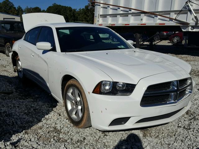 2C3CDXBG0EH267750 - 2014 DODGE CHARGER SE WHITE photo 1