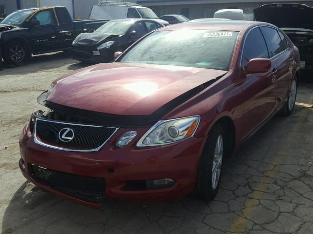 JTHCE96S070009575 - 2007 LEXUS GS 350 RED photo 2