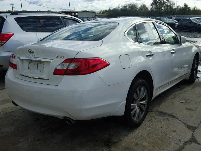 JN1BY1AR8CM394741 - 2012 INFINITI M37 WHITE photo 4