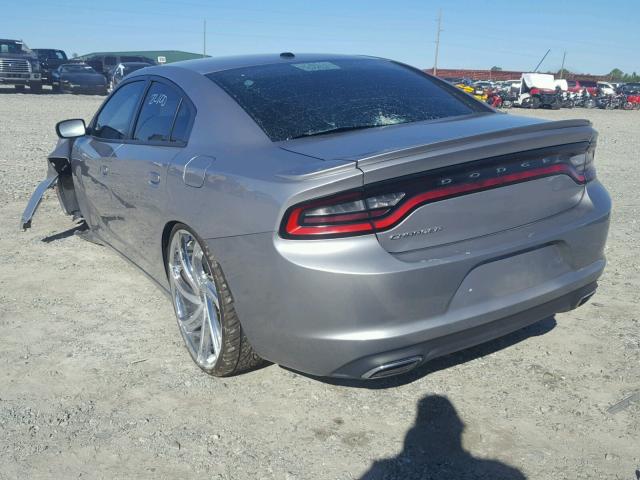 2C3CDXBG7FH715564 - 2015 DODGE CHARGER SE GRAY photo 3