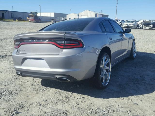 2C3CDXBG7FH715564 - 2015 DODGE CHARGER SE GRAY photo 4