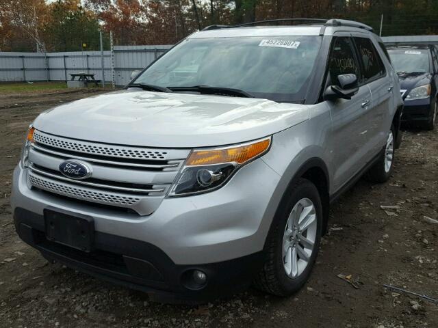 1FM5K8D84DGC03674 - 2013 FORD EXPLORER SILVER photo 2