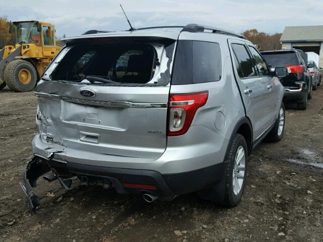 1FM5K8D84DGC03674 - 2013 FORD EXPLORER SILVER photo 4